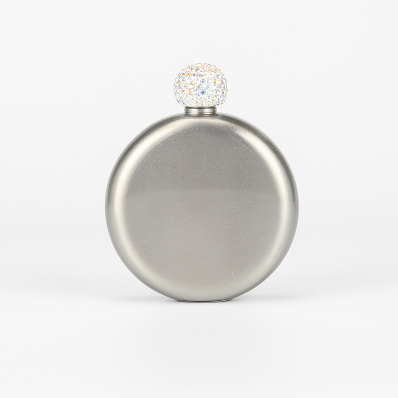 Personalized Round Flasks with Rhinestone Lid for Unique and Love | JNSDec61