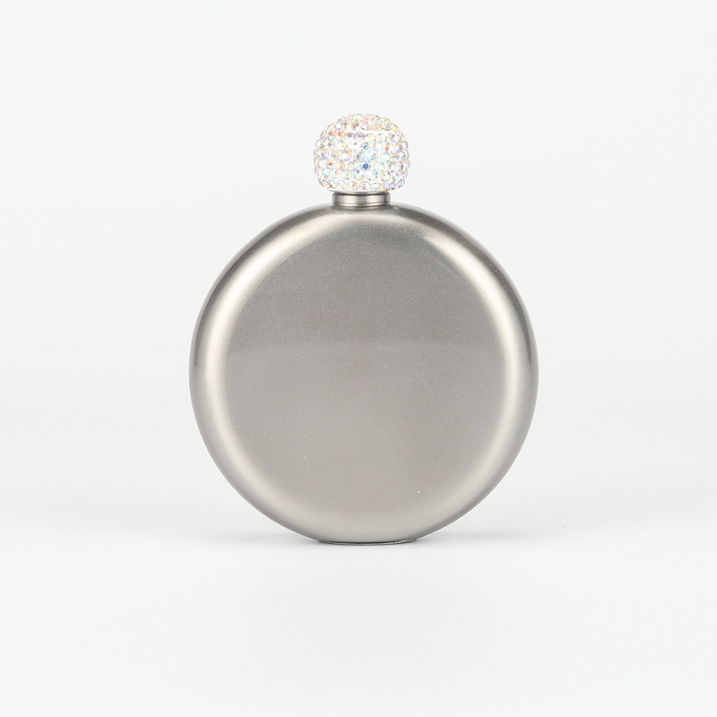 Personalized Round Flasks with Rhinestone Lid for Unique and Love | JNSDec61
