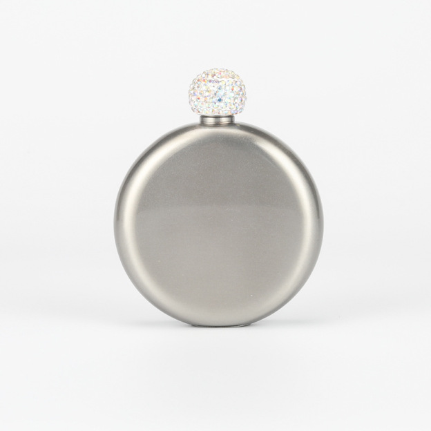 Personalized Round Flasks with Rhinestone Lid for Unique and Love | JNSDec61