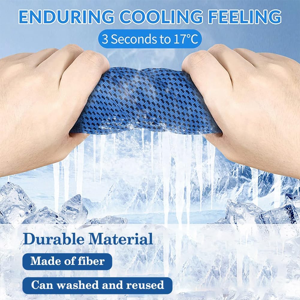 Personalized Quick Drying Cooling Hoodie Towel for Neck and Face UV Sun Protection | JNSCloth46