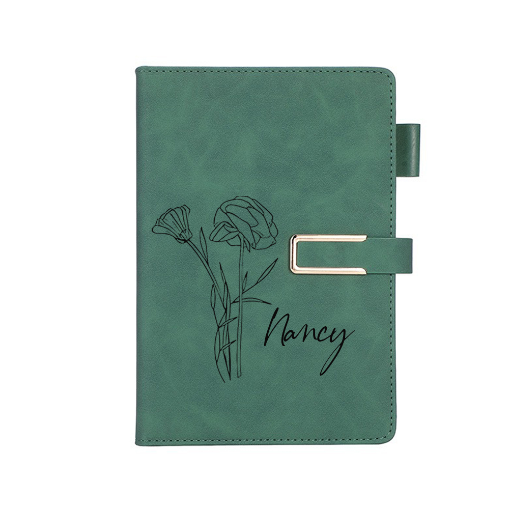 Personalized Name Leather Journal Notebook for Unique & Love | JNSDec145