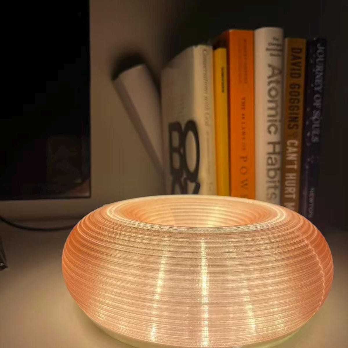 Vintage Ambient Mood Modern Sculptural Donut Lamp For Unique & Love | JNSDec205