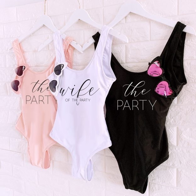 Personalized Wife of the Party One Piece Swimsuit for Unique & Love | JNSCloth12