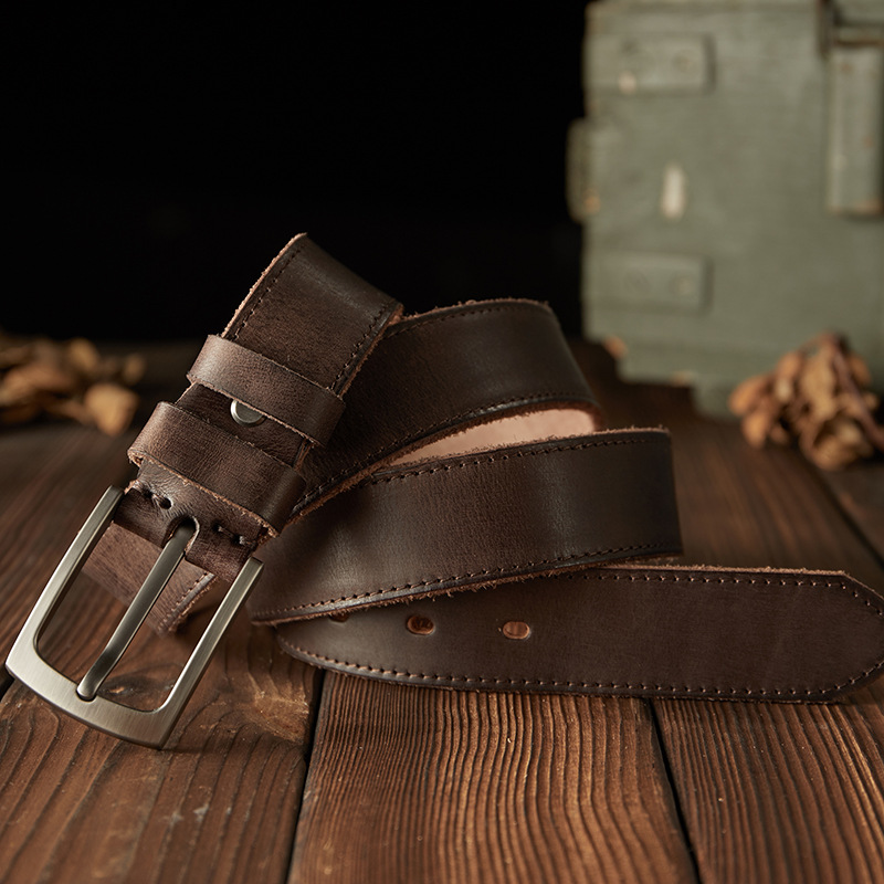 Personalized Handmade Engraved Genuine Leather Belt for Men | JNSCloth18