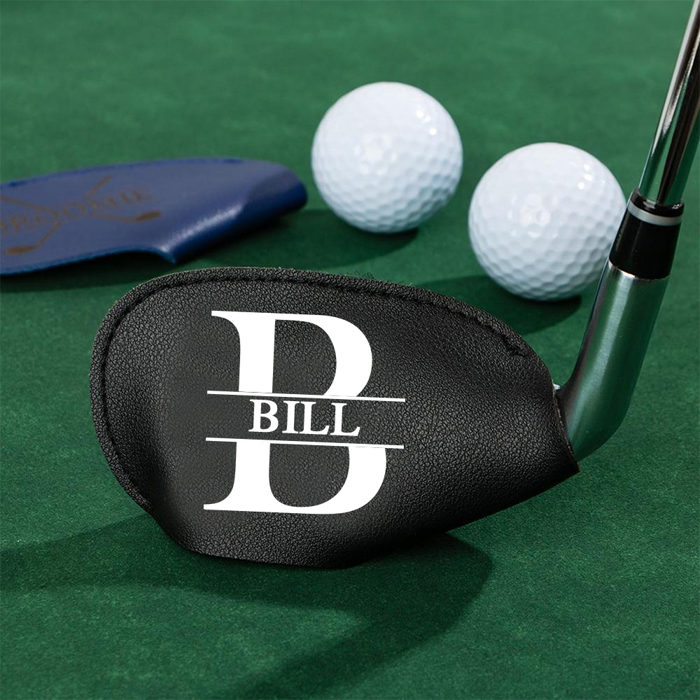 Personalized Monogram Golf Club Leather Cover | JNSBag97