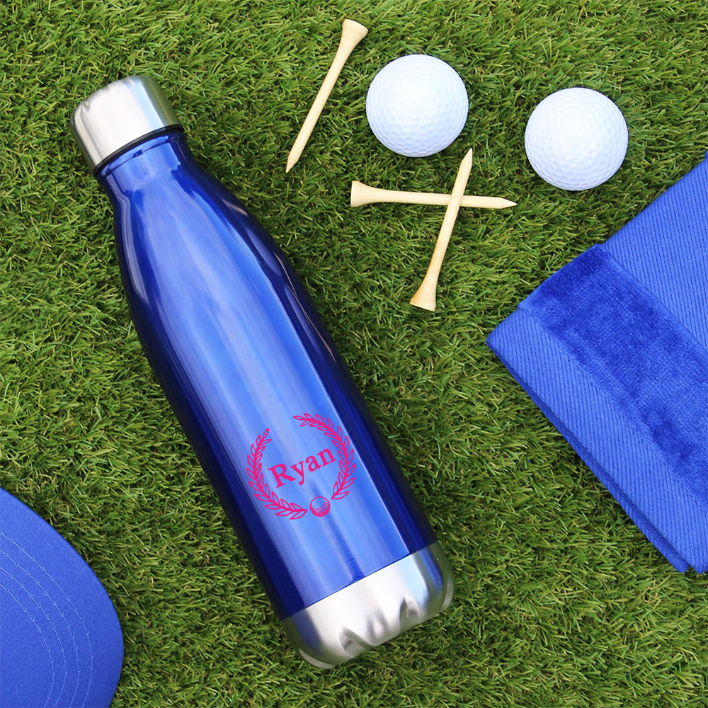 Personalized Monogram Golf Insulated Water Bottle | JNSBottle01