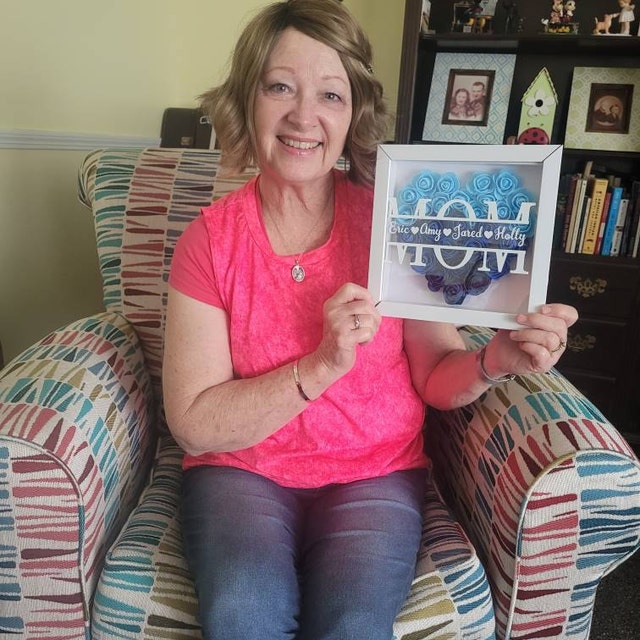 Personalized Flower Heart Shadow Box for Unique & Love | JNSDec129