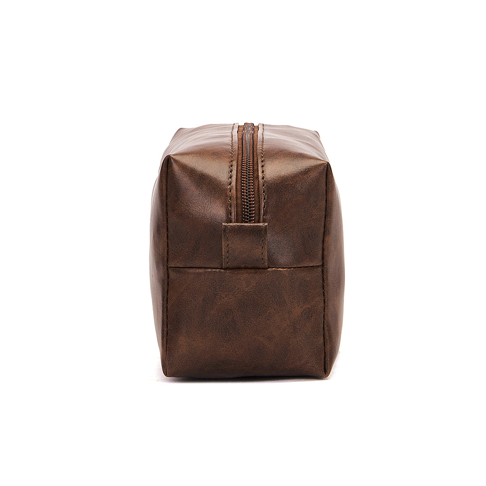 Personalized Leather Monogram Engraved Wash Bag for Unique & Love | JNSBag27