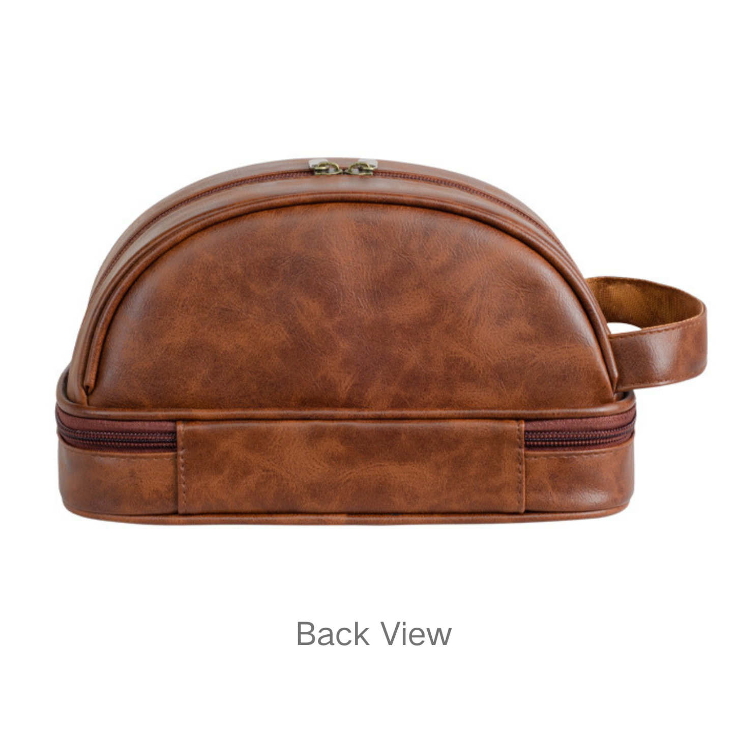 Personalized Leather Monogram Engraved Wash Bag for Unique & Love | JNSBag35