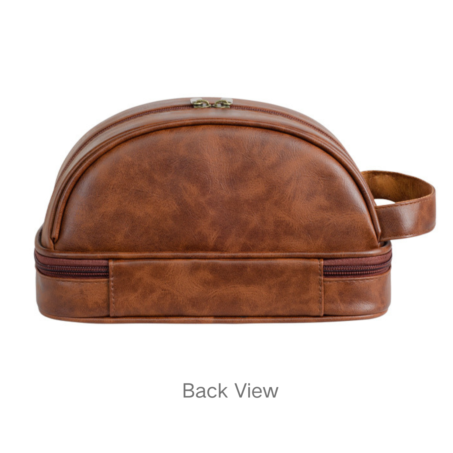 Personalized Leather Monogram Engraved Wash Bag for Unique & Love | JNSBag35