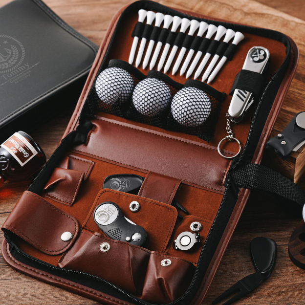 Personalized Leather Monogram Multifunctional Golf Bag | JNSBag74