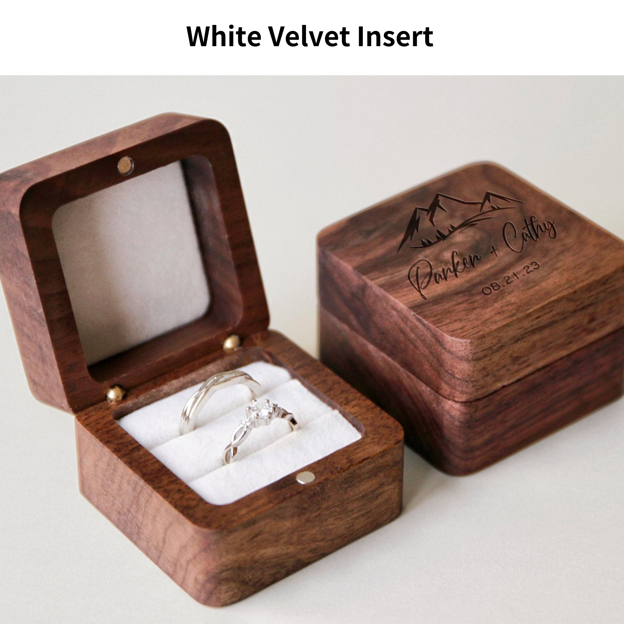 Personalized Wooden Ring Box for Unique & Love | JNSDec23