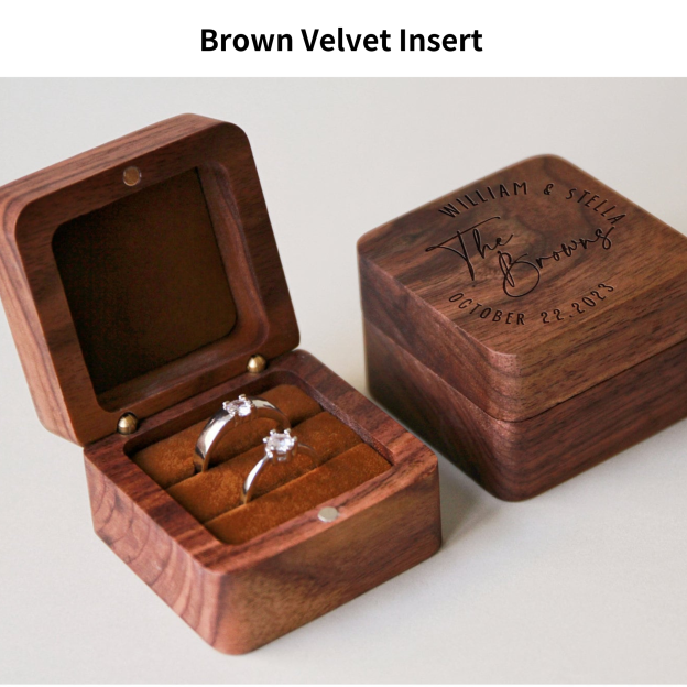 Personalized Wooden Ring Box for Unique & Love | JNSDec23