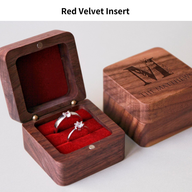 Personalized Wooden Ring Box for Unique & Love | JNSDec23
