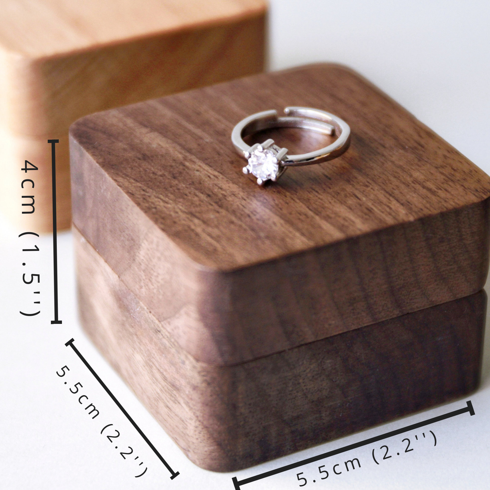 Personalized Wooden Ring Box for Unique & Love | JNSDec23
