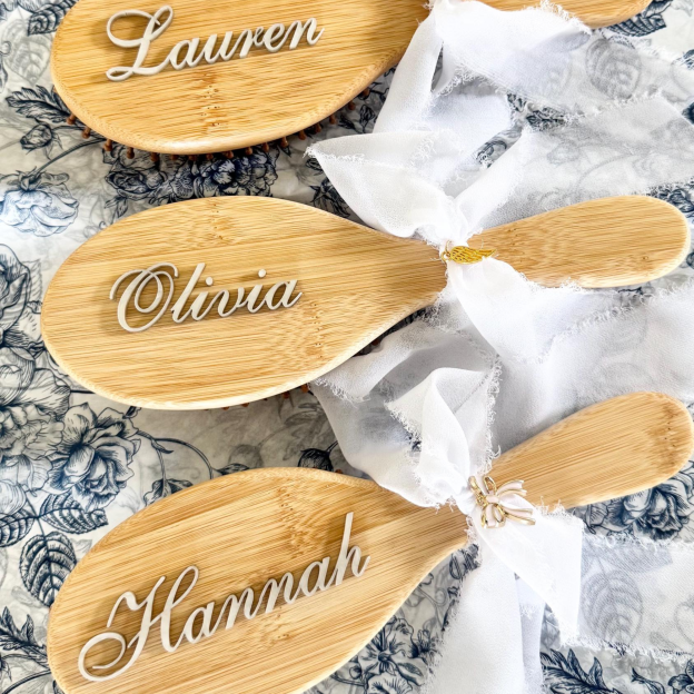 Personalized 3D Printing Name Hairbrush Party Favor | JNSDec195