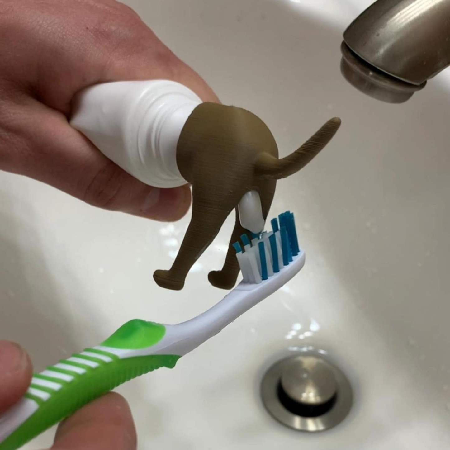 Pooping Dog Butt Toothpaste Topper | JNSDec199