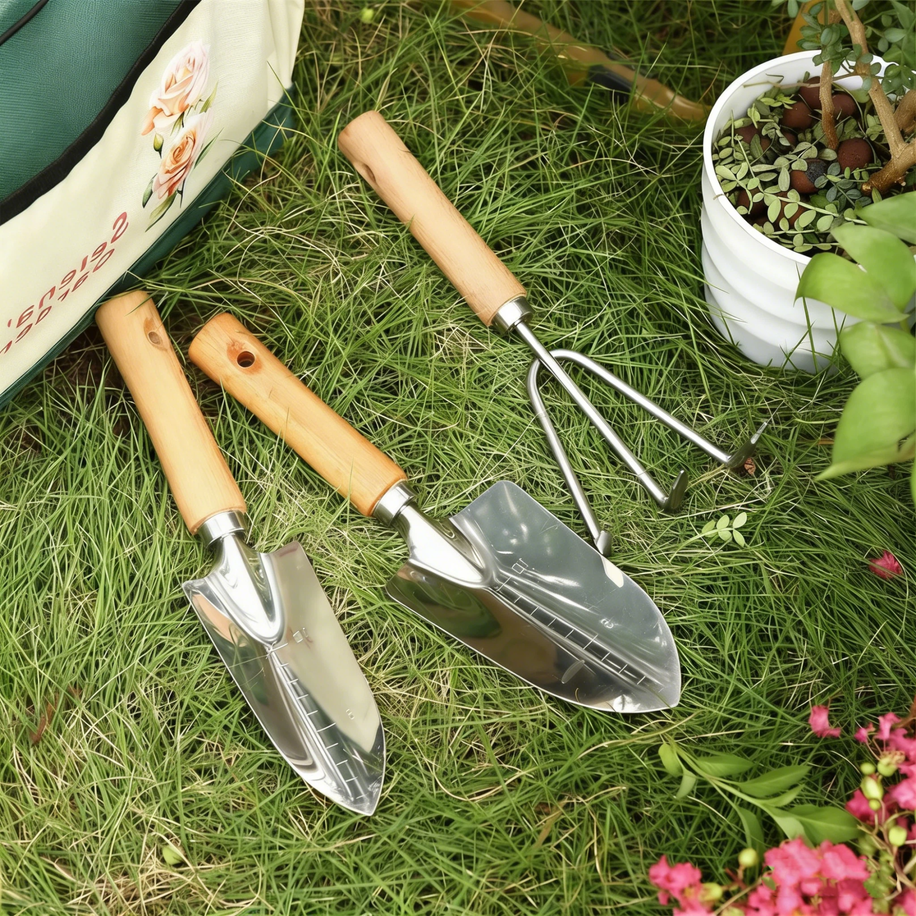 Personalized Name Birth Month Flower Gardening Bag for Unique & Love | JNSBag121