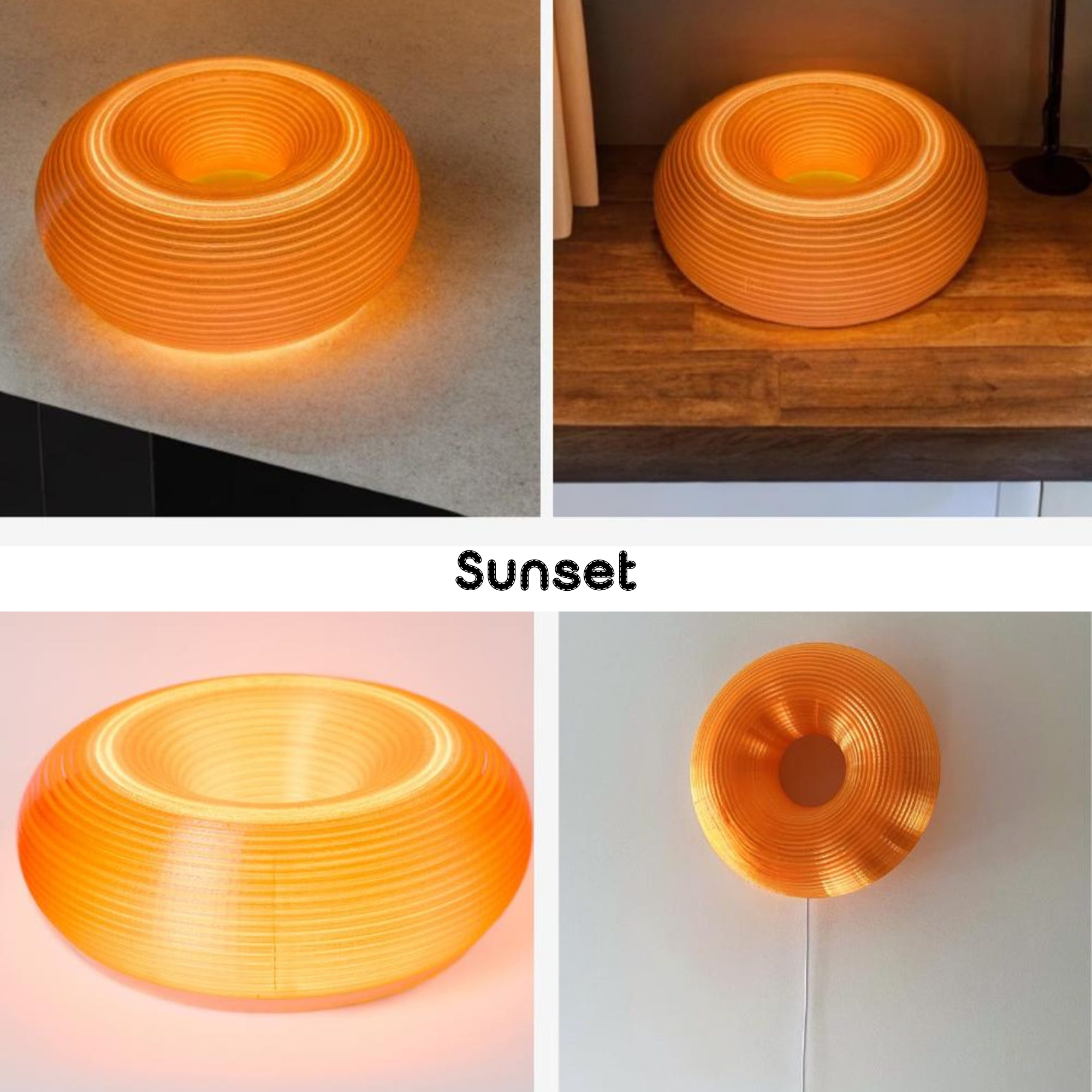 Vintage Ambient Mood Modern Sculptural Donut Lamp For Unique & Love | JNSDec205