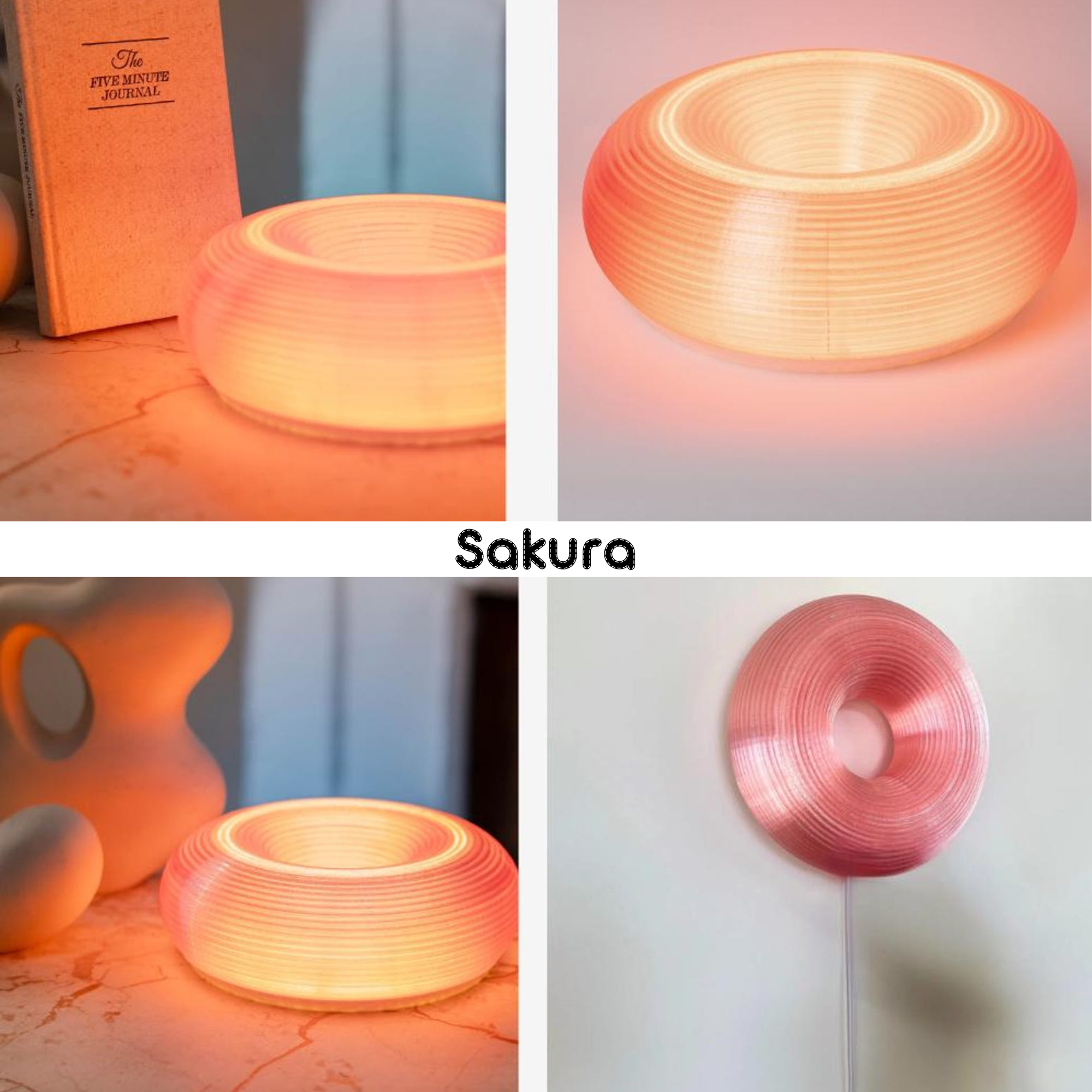 Vintage Ambient Mood Modern Sculptural Donut Lamp For Unique & Love | JNSDec205