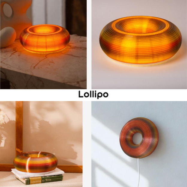 Vintage Ambient Mood Modern Sculptural Donut Lamp For Unique & Love | JNSDec205