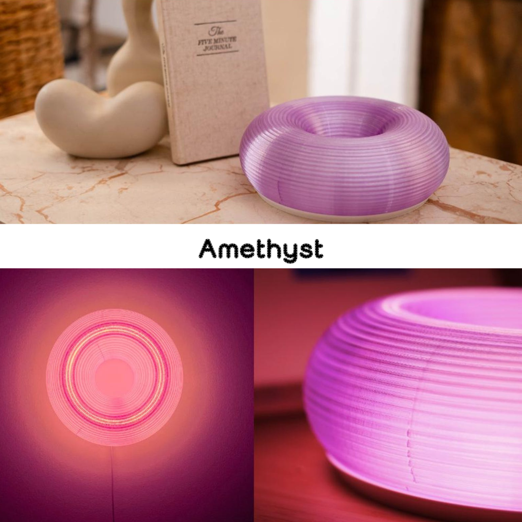 Vintage Ambient Mood Modern Sculptural Donut Lamp For Unique & Love | JNSDec205