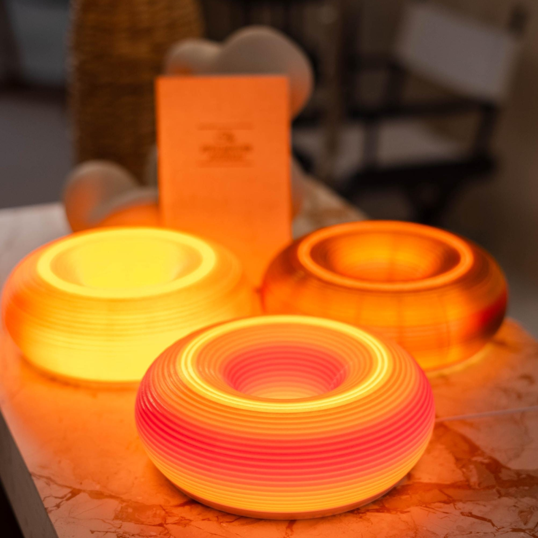 Vintage Ambient Mood Modern Sculptural Donut Lamp For Unique & Love | JNSDec205