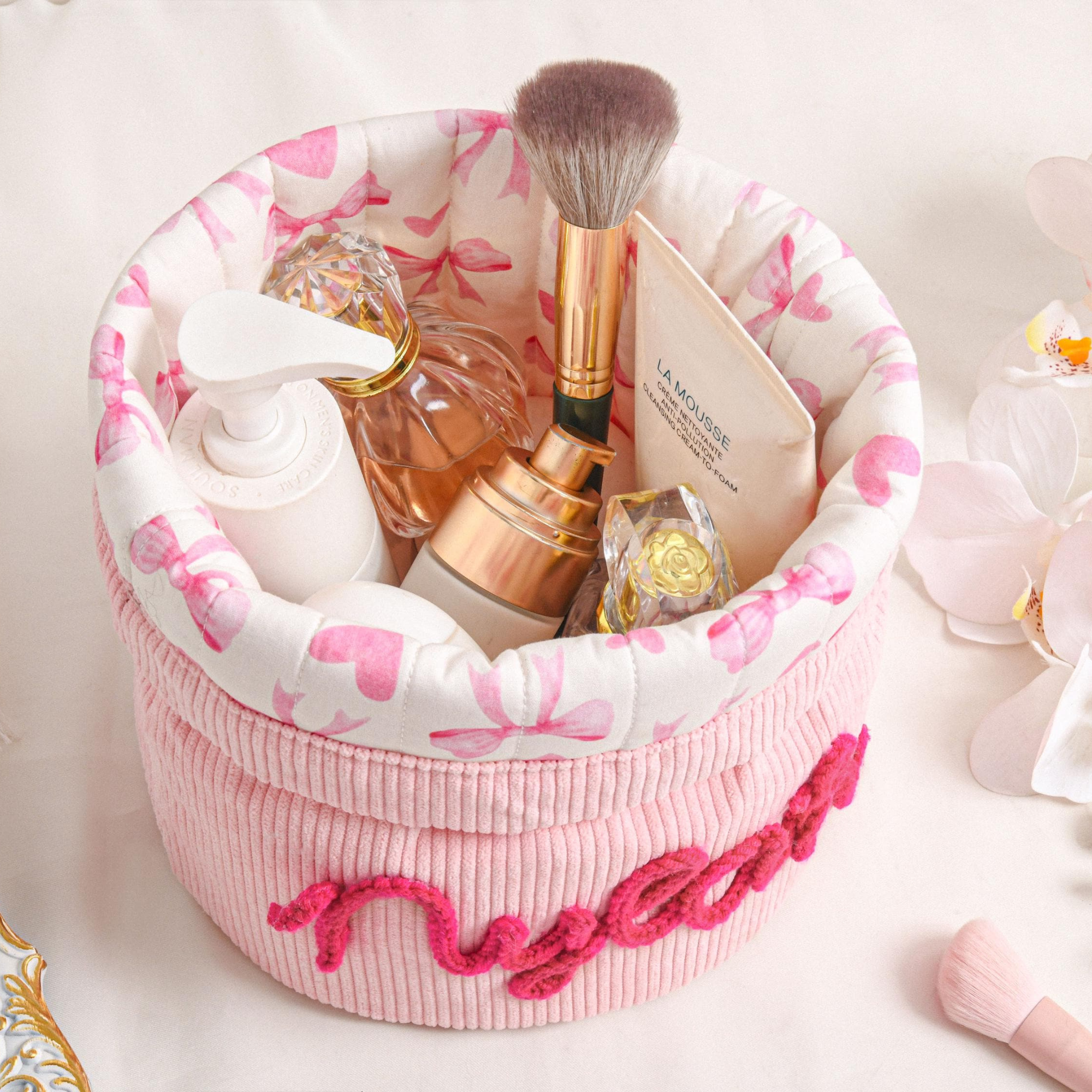 Personalized Hand Embroidered Makeup Bag for Unique & Love | JNSBag135