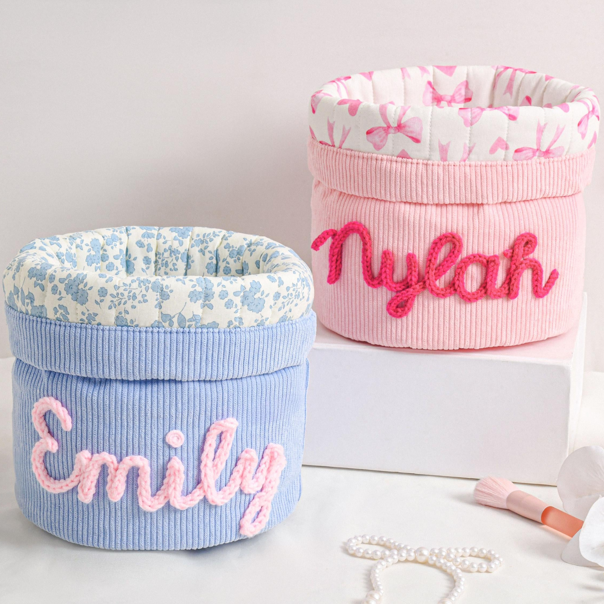 Personalized Hand Embroidered Makeup Bag for Unique & Love | JNSBag135