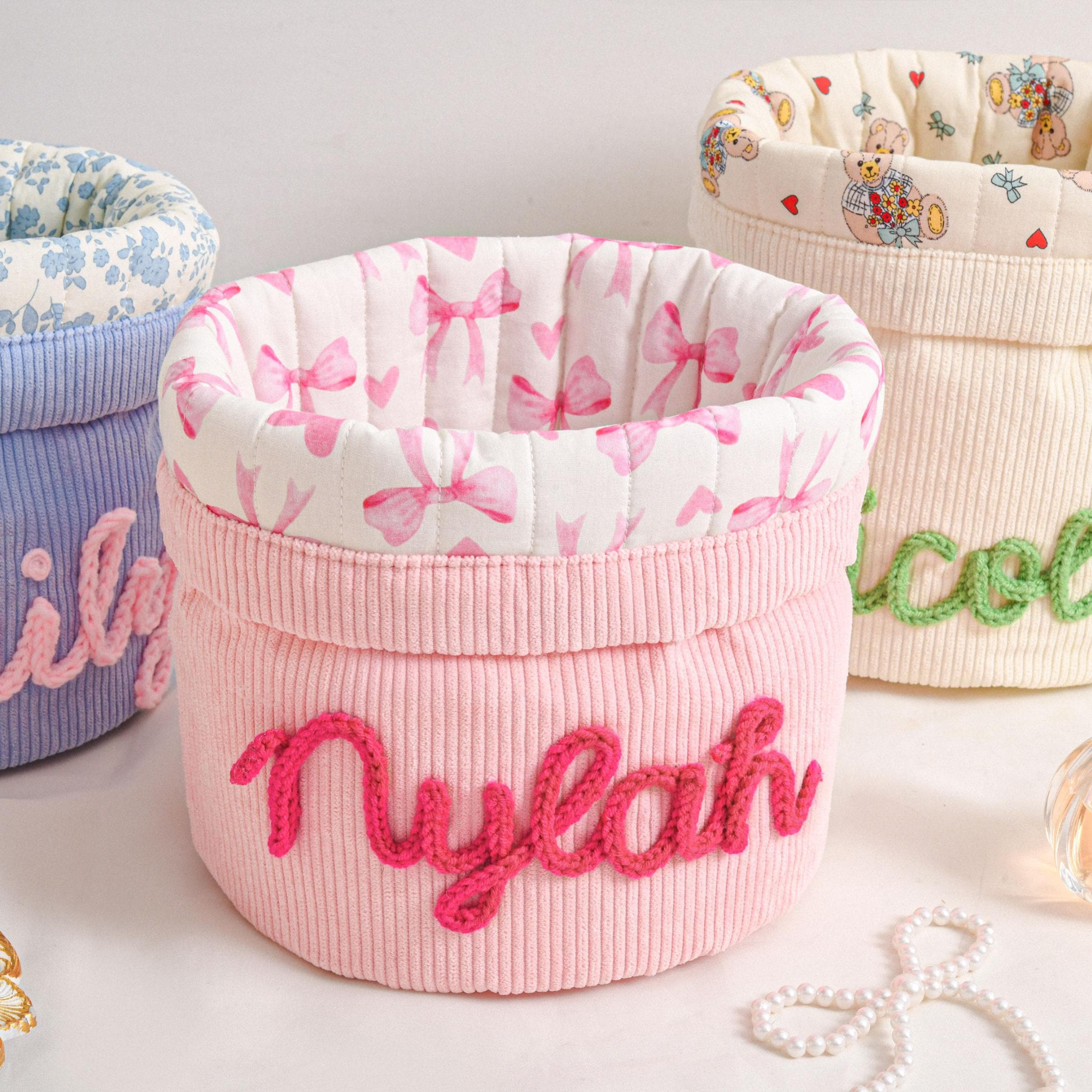 Personalized Hand Embroidered Makeup Bag for Unique & Love | JNSBag135