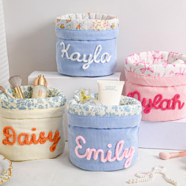 Personalized Hand Embroidered Makeup Bag for Unique & Love | JNSBag135