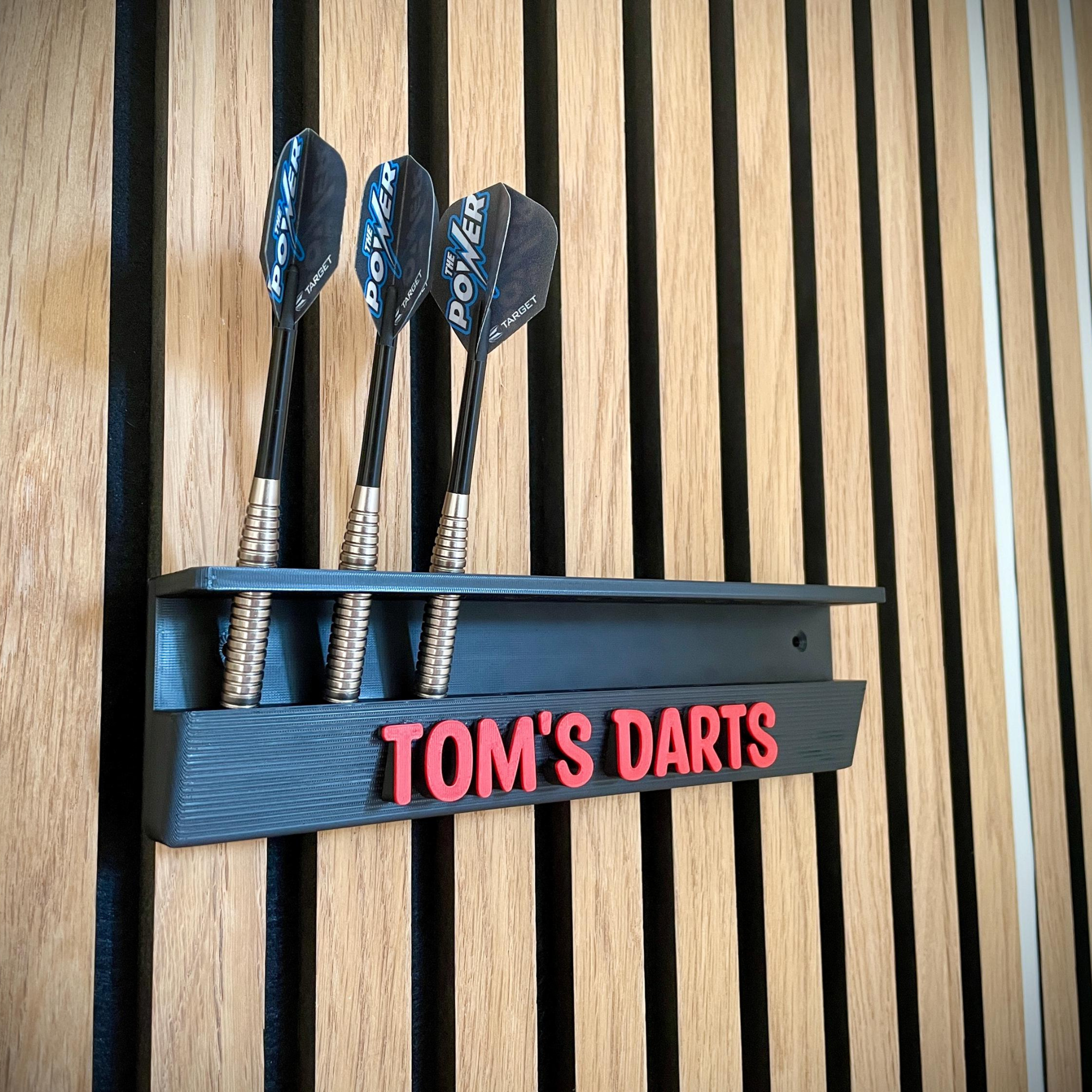 Personalized 9 Darts Wall Mounted Display Holder Stand for Unique & Love | JNSDec207