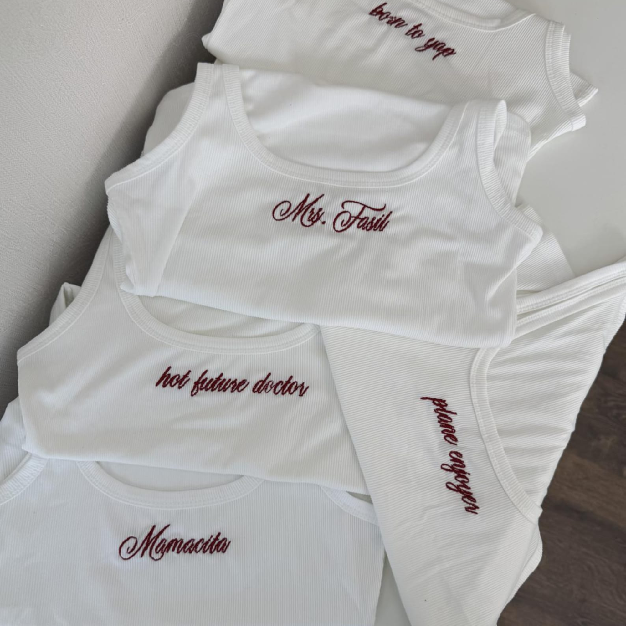 Personalized Embroidery Tanktop For Wedding Bachelorette Party | JNSCloth62