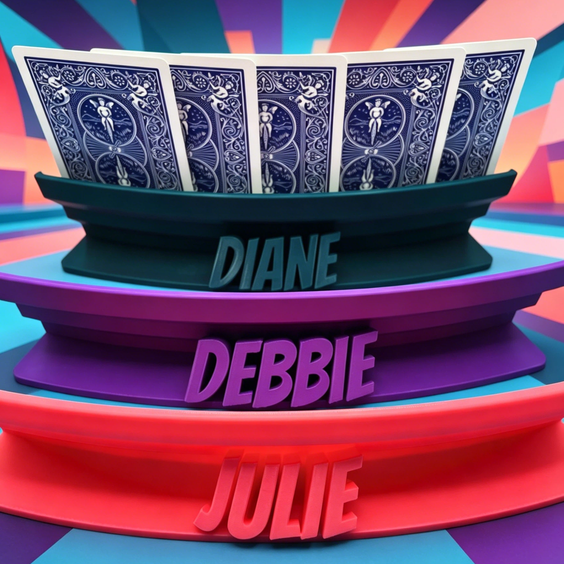 Personalized Name Playing Card Holder for Unique & Love | JNSDec210