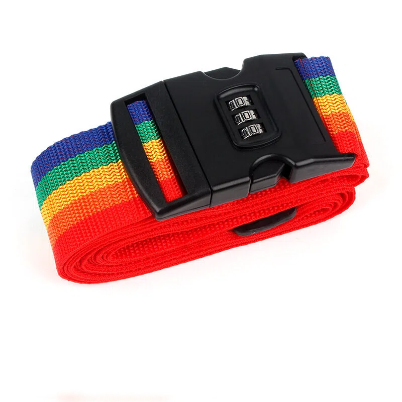Personalized Name Embroidery Luggage Strap Belt With Combination Lock | JNSDec196