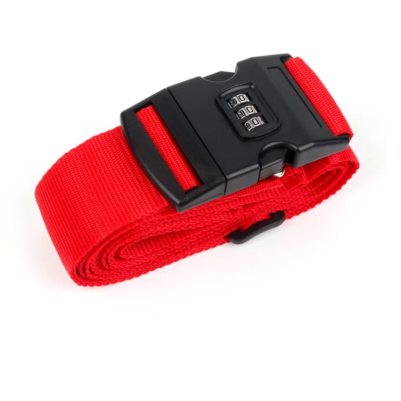Personalized Name Embroidery Luggage Strap Belt With Combination Lock | JNSDec196