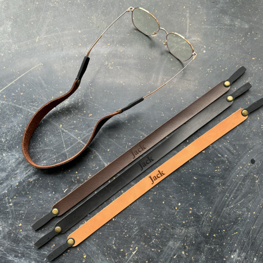 Personalized Name Leather Strap for Sunglasses for Unique & Love | JNSDec157