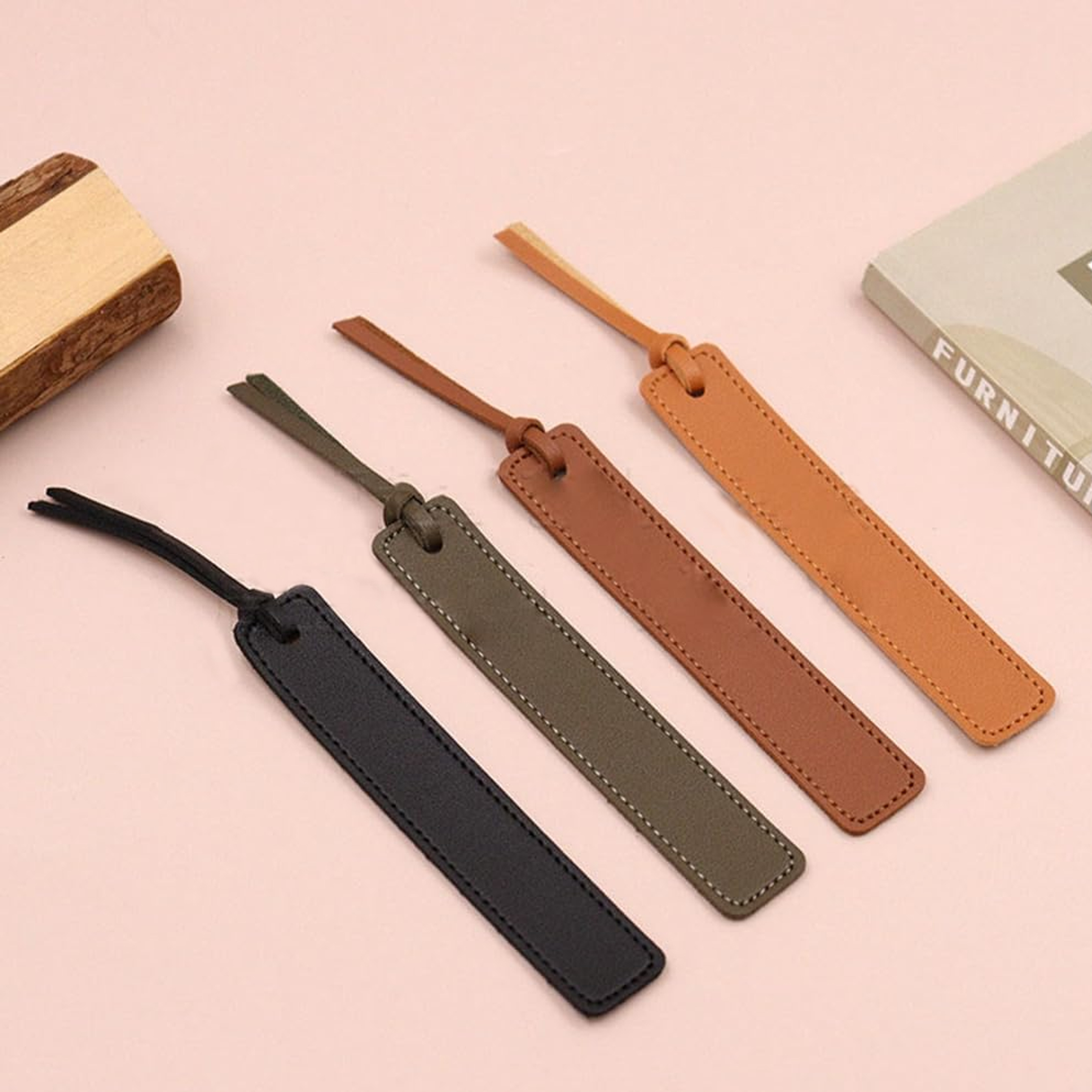 Personalized Birth Month Flower Leather Bookmark for Unique & Love | JNSDec34