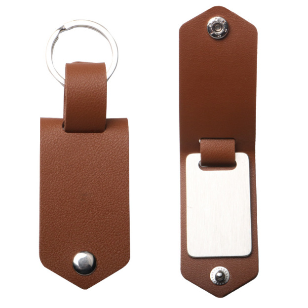 Personalized Monogrammed Photo Leather Keychain I JNSDec82