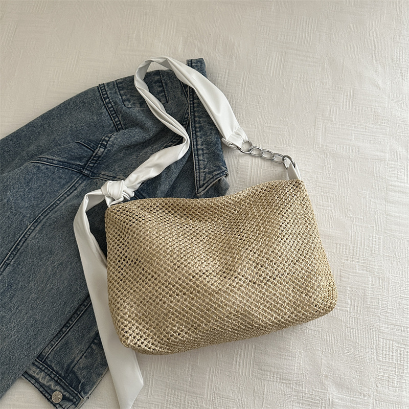 Personalized Handmade Embroidered Personalized Straw Crossbody Bag for Unique & Love | JNSBag142