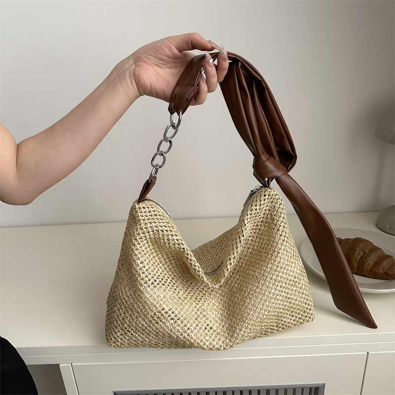 Personalized Handmade Embroidered Personalized Straw Crossbody Bag for Unique & Love | JNSBag142