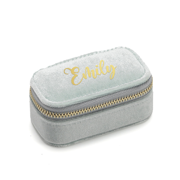 Personalized Name Velvet Portable Jewellery Box | JNSBag70