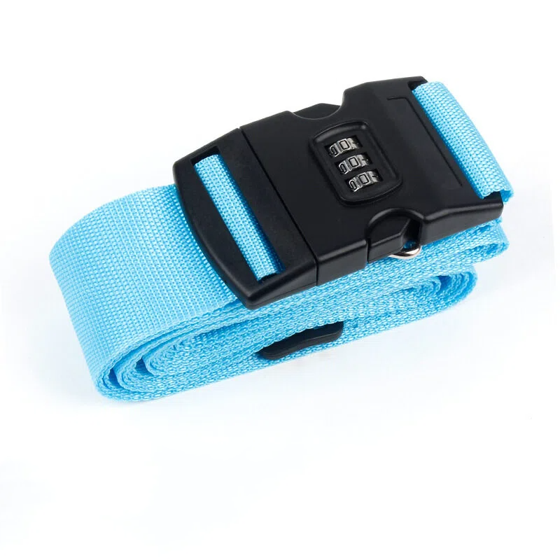Personalized Name Embroidery Luggage Strap Belt With Combination Lock | JNSDec196
