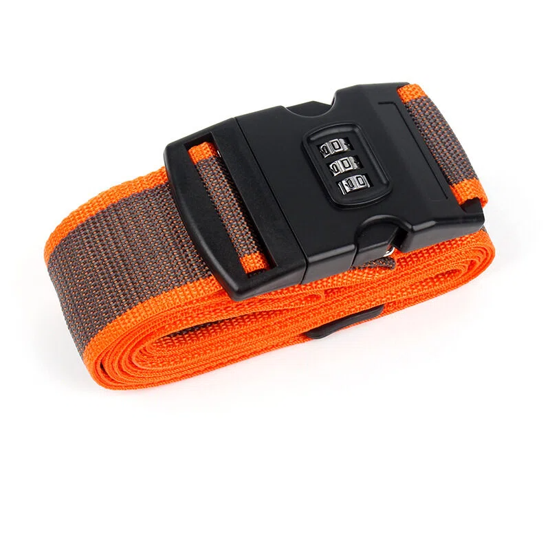 Personalized Name Embroidery Luggage Strap Belt With Combination Lock | JNSDec196