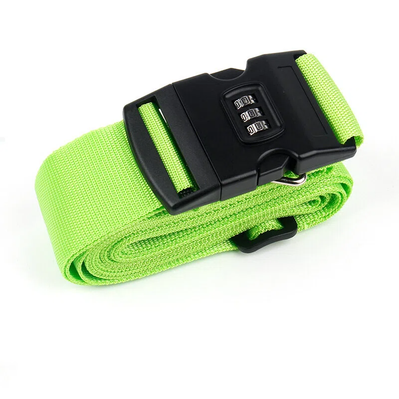 Personalized Name Embroidery Luggage Strap Belt With Combination Lock | JNSDec196