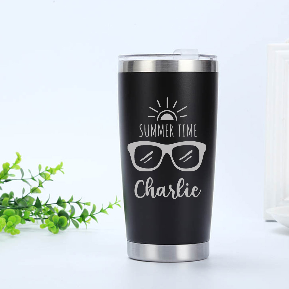 Personalized Name 20oz Vacation Stainless Steel Insulated Tumbler