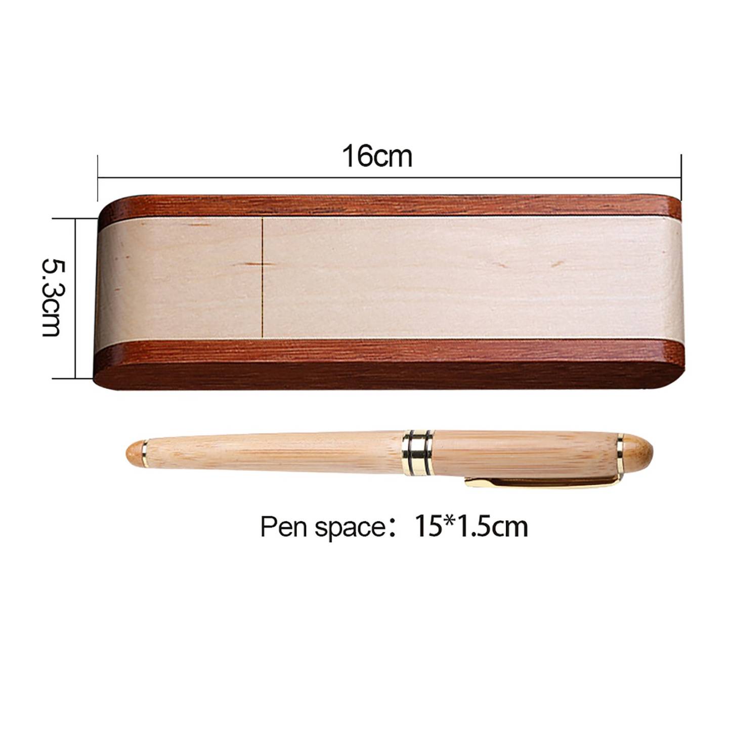 Personalized Engraved Pen with Wooden Box for Unique & Love | JNSDec149