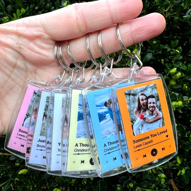 Personalized Song Keychain for Unique & Love | JNSDec26