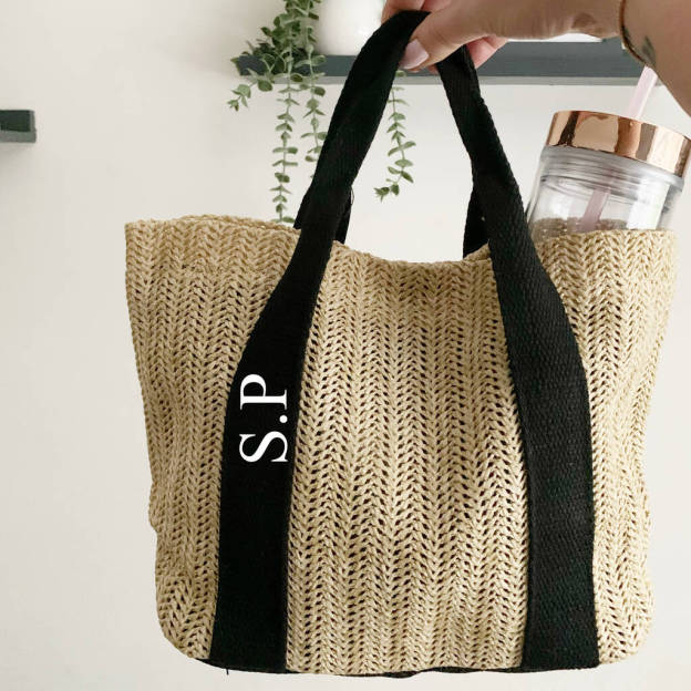 Personalized Name Straw Bag for Unique & Love | JNSBag25