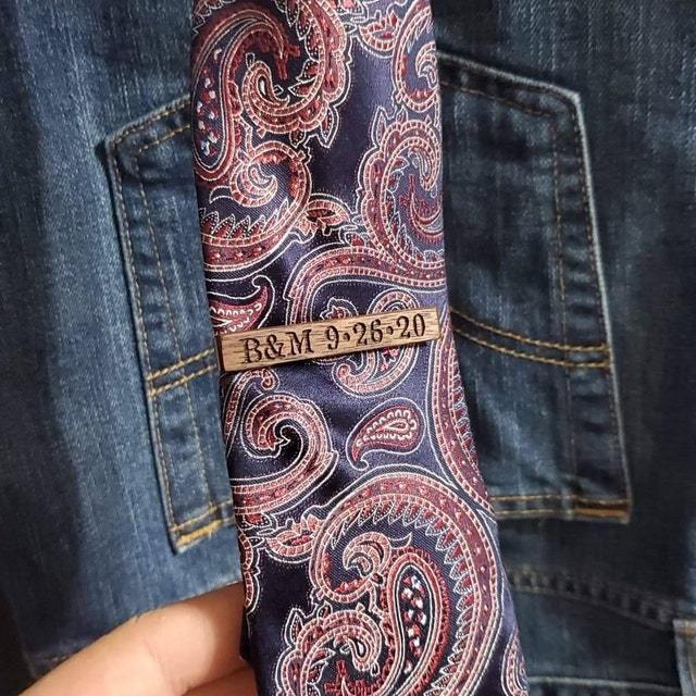 Personalized Wooden Tie Clip for Unique & Love  | JNSDec108